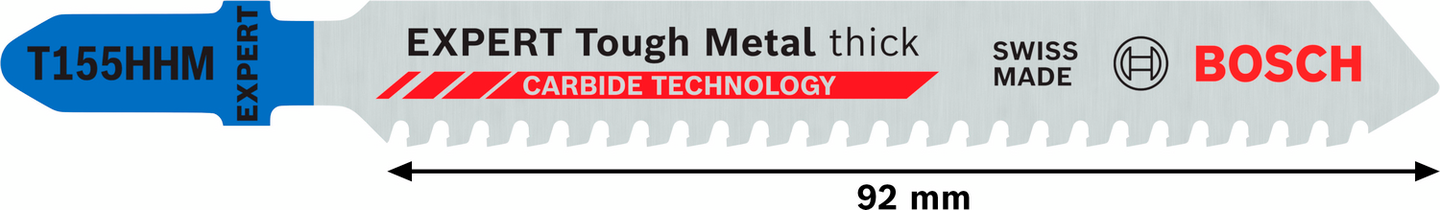 Pistosahanterä Bosch EXPERT Tough Metal thick T155HHM 3kpl