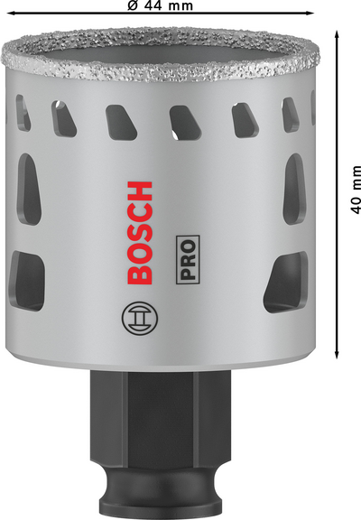 Reikäsaha Bosch PRO Tile PC Plus 44mm HS
