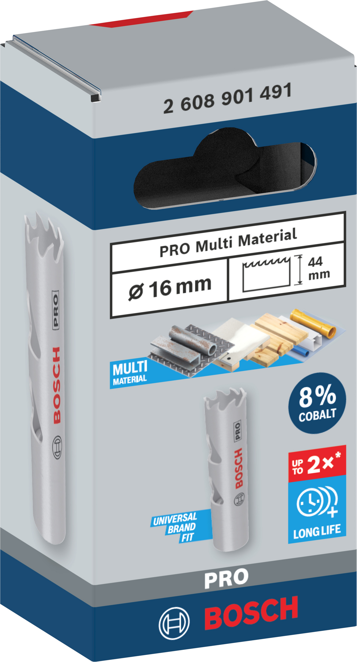 Reikäsaha Bosch PRO Multi Material 16mm kierteellinen