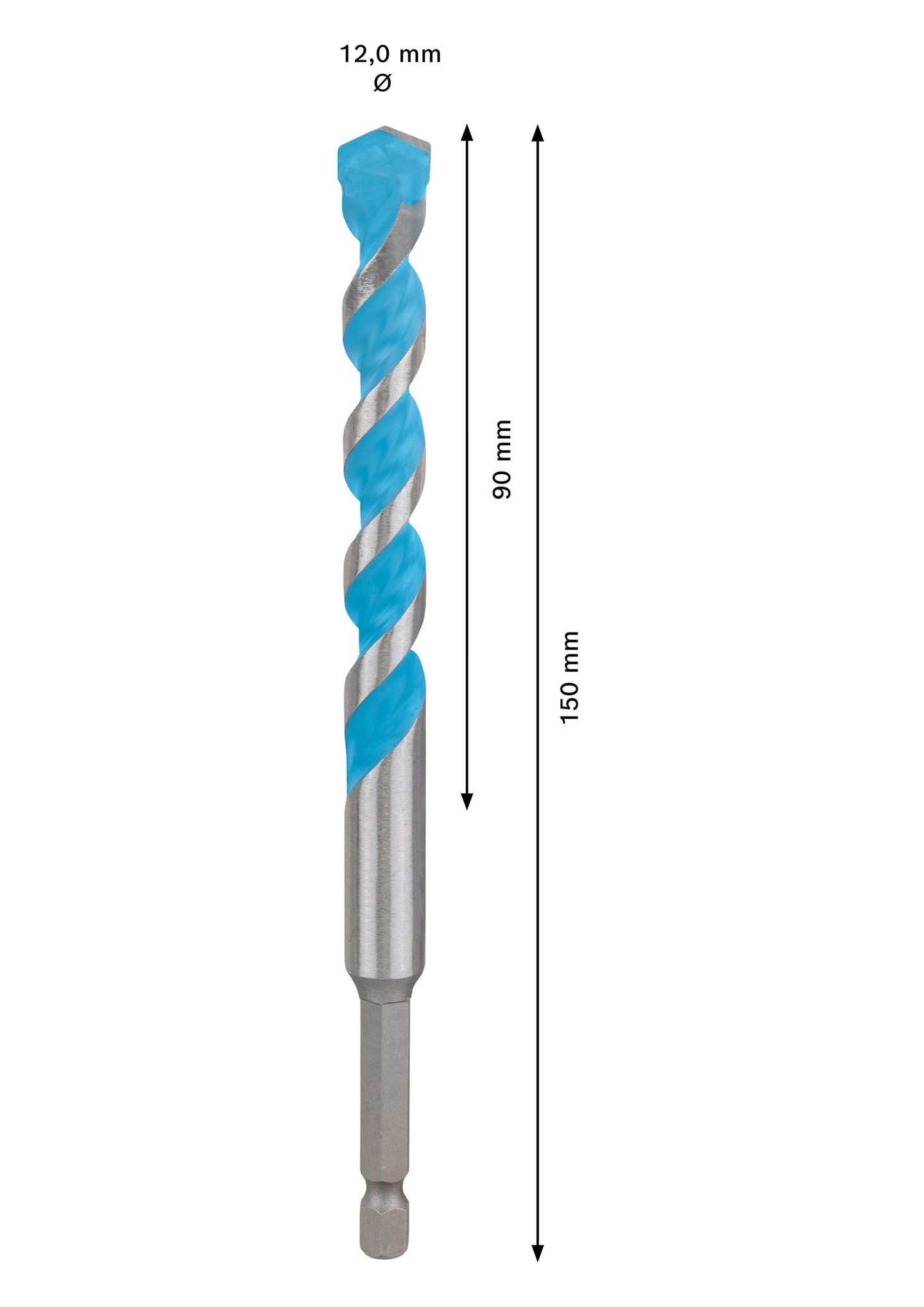 Poranterä Bosch EXPERT HEX-9 Multi Construction 12x90x150mm