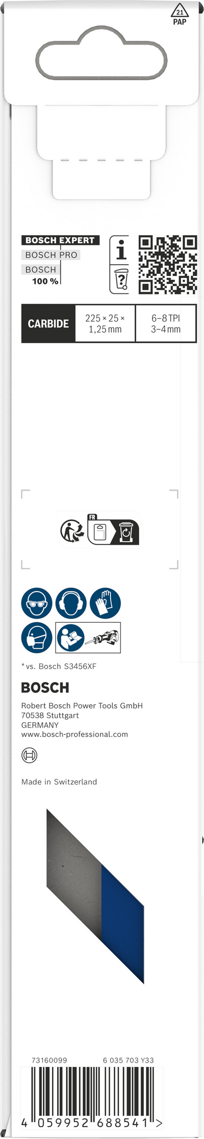 TIGERSÅGBLAD BOSCH S1159XHM 225/MU, EXP