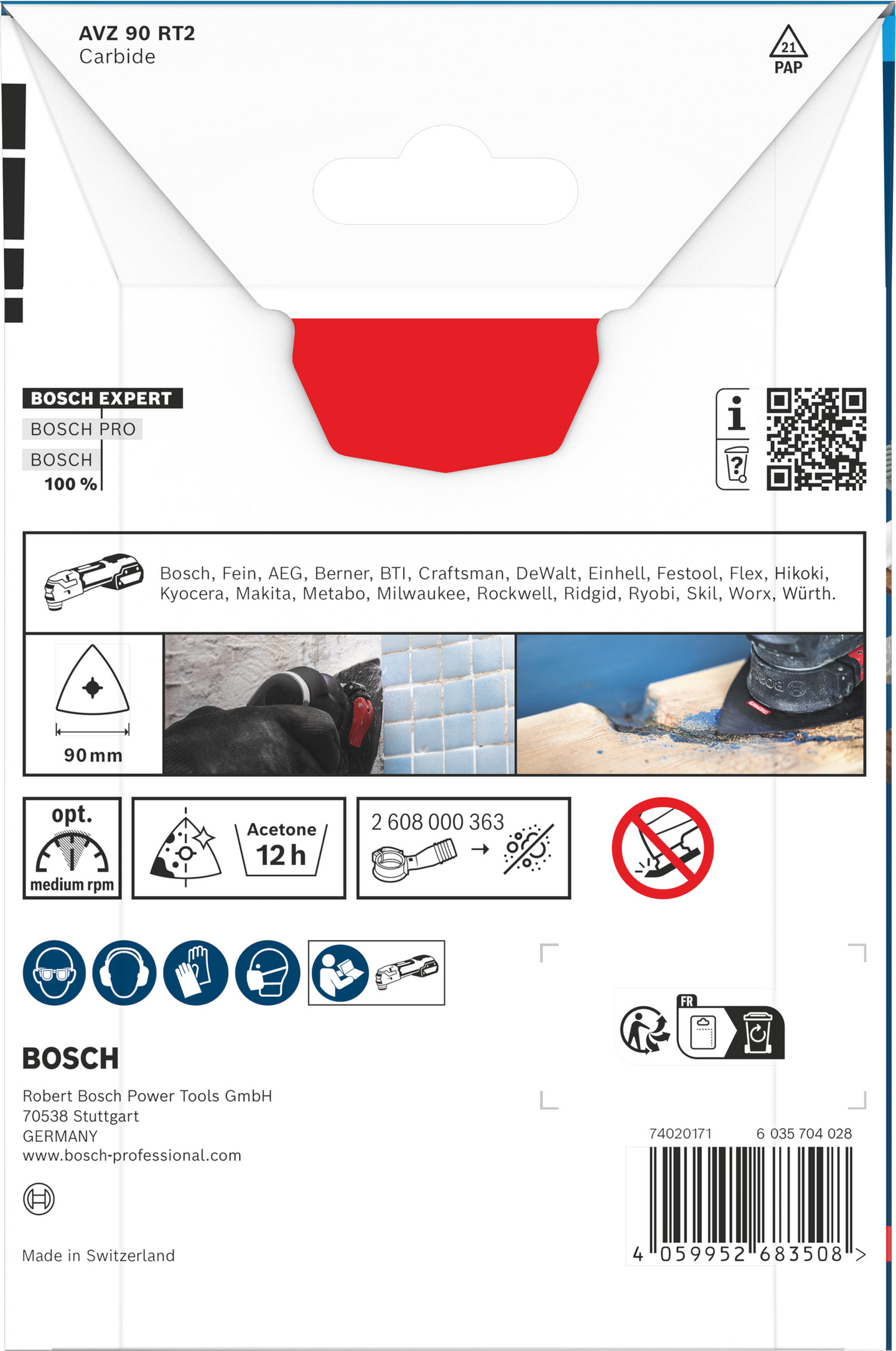 Hiomalevy Bosch EXPERT AVZ 90 RT2 90mm monitoimityökalulle