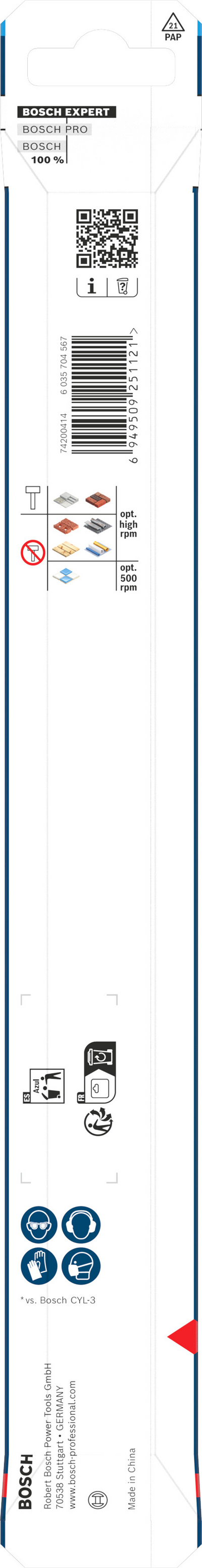 Poranterä Bosch EXPERT HEX-9 Multi Construction 8x200x250mm