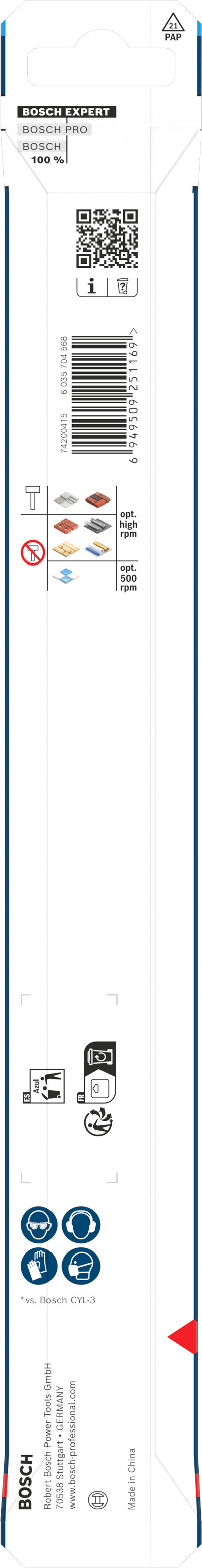 Poranterä Bosch EXPERT HEX-9 Multi Construction 10x200x250mm