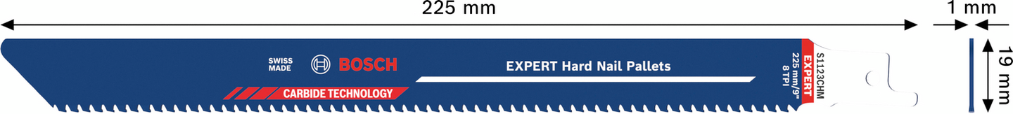 TIGERSÅGBLAD BOSCH S1123CHM 225/MU, EXP