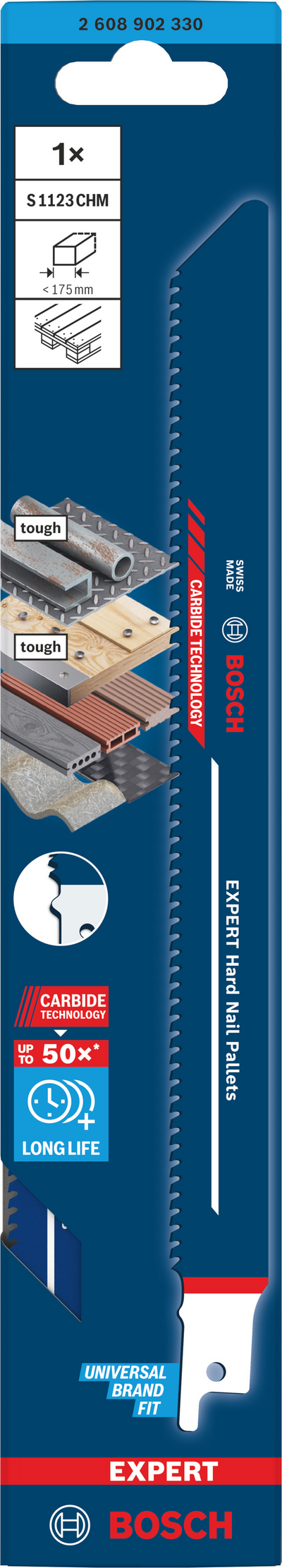 TIGERSÅGBLAD BOSCH S1123CHM 225/MU, EXP