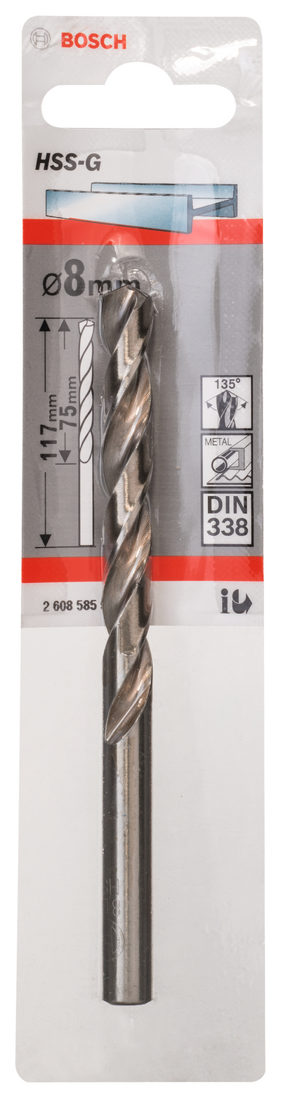 METALLBORR HSS-G S 8,0X117MM