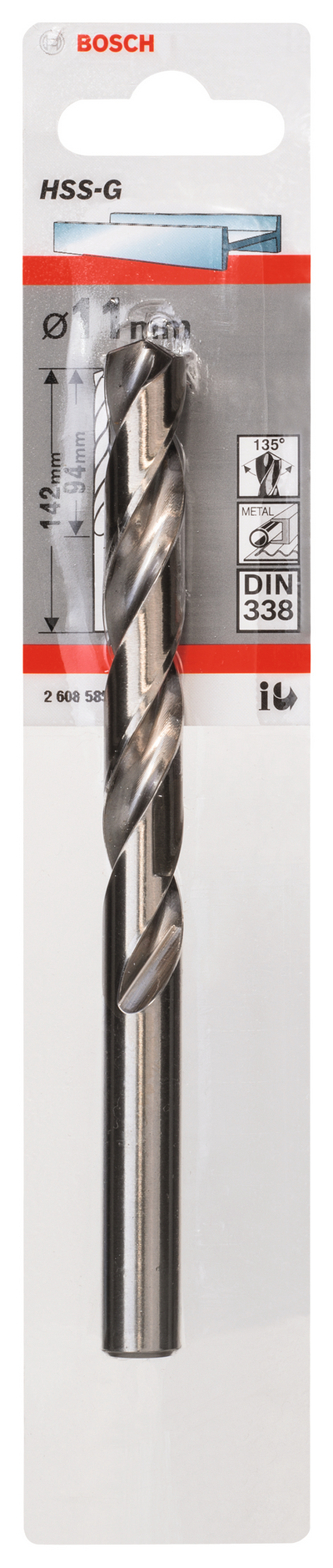 METALLBORR HSS-G S 11,0X142MM