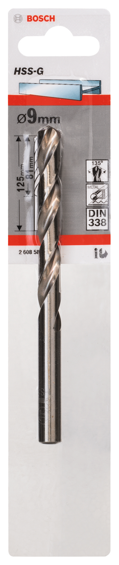 METALLBORR HSS-G S 9,0X125MM