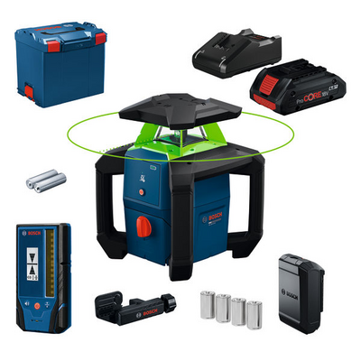 Pyörivä laser Bosch PRO GRL18V-3-31G 4,0Ah L-Boxx