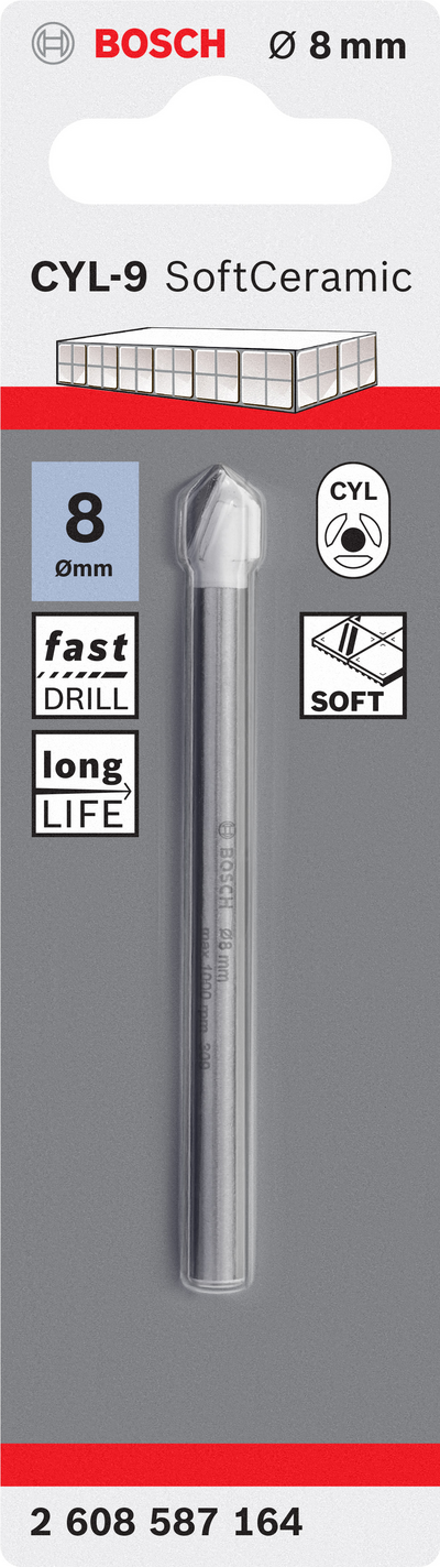 KAKELBORR EXPERT 8X80MM