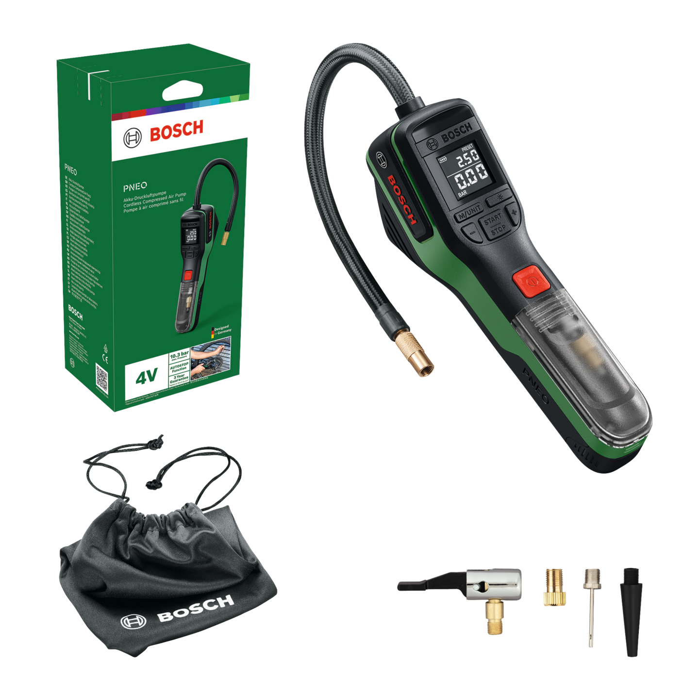 Akkupumppu Bosch PNEO 3,6V 3,0Ah