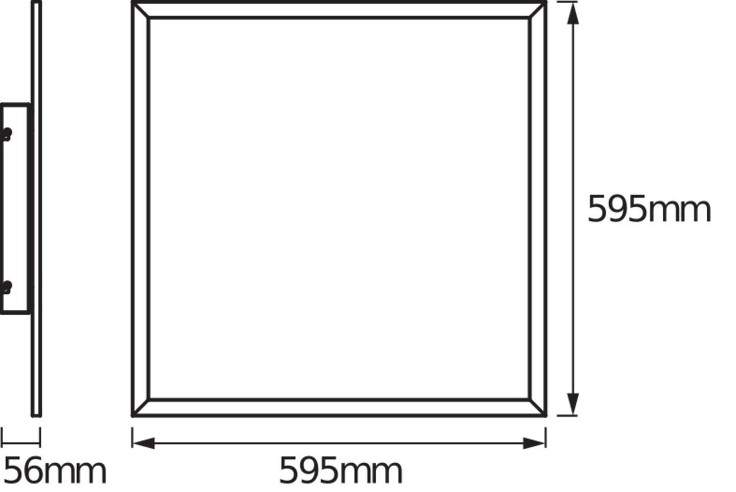 Kattovalaisin OSRAM SMART+ Matter Planon 3200lm RGBW 600x600mm