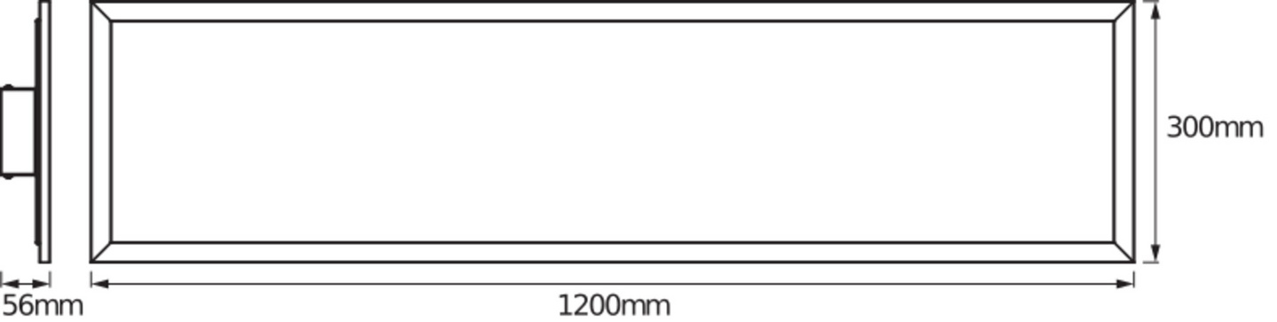 Kattovalaisin OSRAM SMART+ Matter Planon 3000lm RGBW 1200x300mm