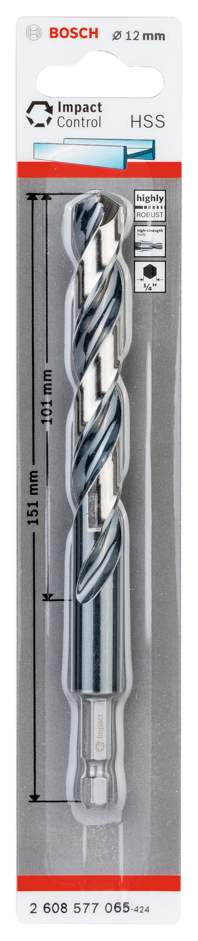 METALLBORR BOSCH HSS IMPACT 12MM