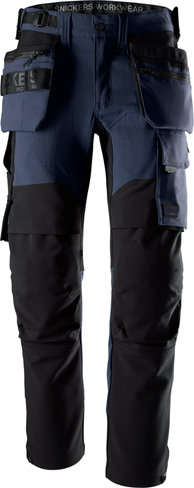 Housut Snickers stretch slim 6220-9504 sininen-musta koko 256