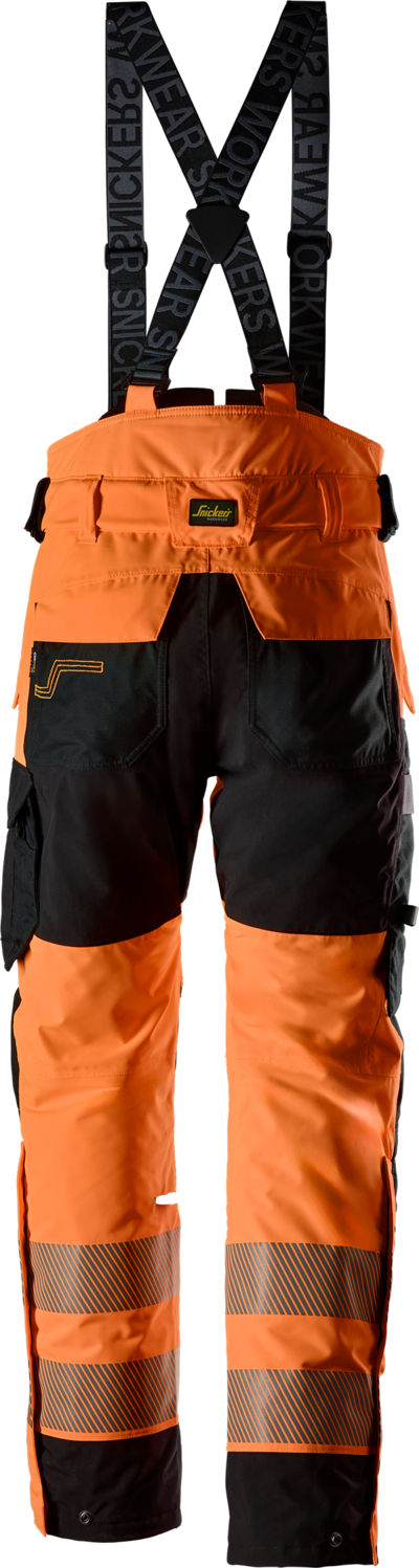 Talvihousut Snickers stretch Hi-Vis 6632-5504 oranssi koko L