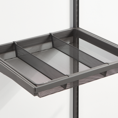 Meshkorin jakaja Elfa Garage+ matala 520mm mattegrey 147251