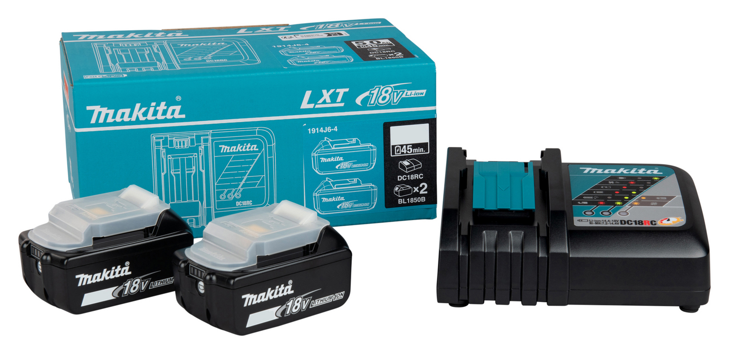 Akku-laturipaketti Makita 1914J6-4 18V LXT 2x5,0Ah