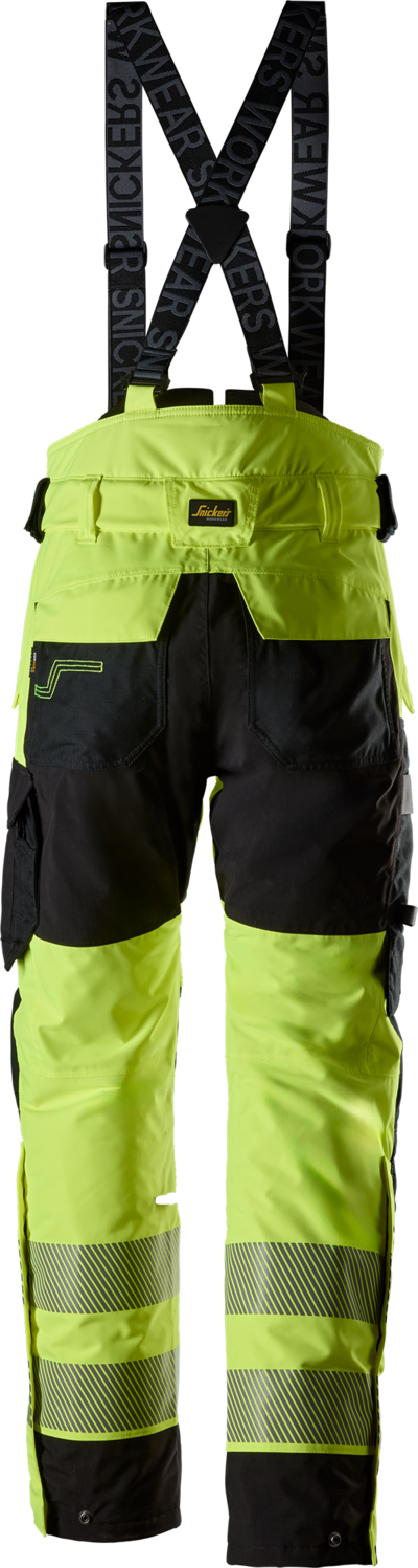 Talvihousut Snickers stretch Hi-Vis 6632-6604 keltainen koko XL
