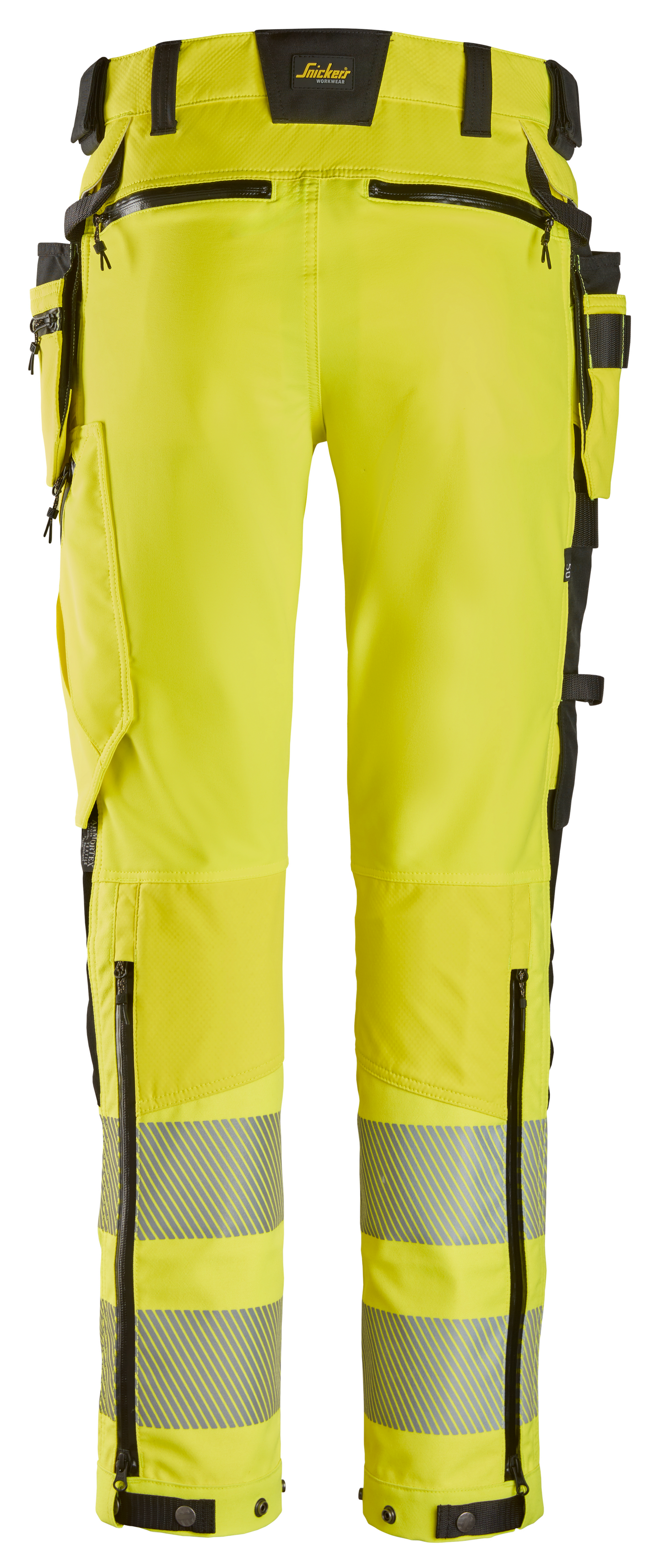 ARBETSBYXA SNICKERS WORKWEAR AVT HF KL2, GUL/SVART STL 150