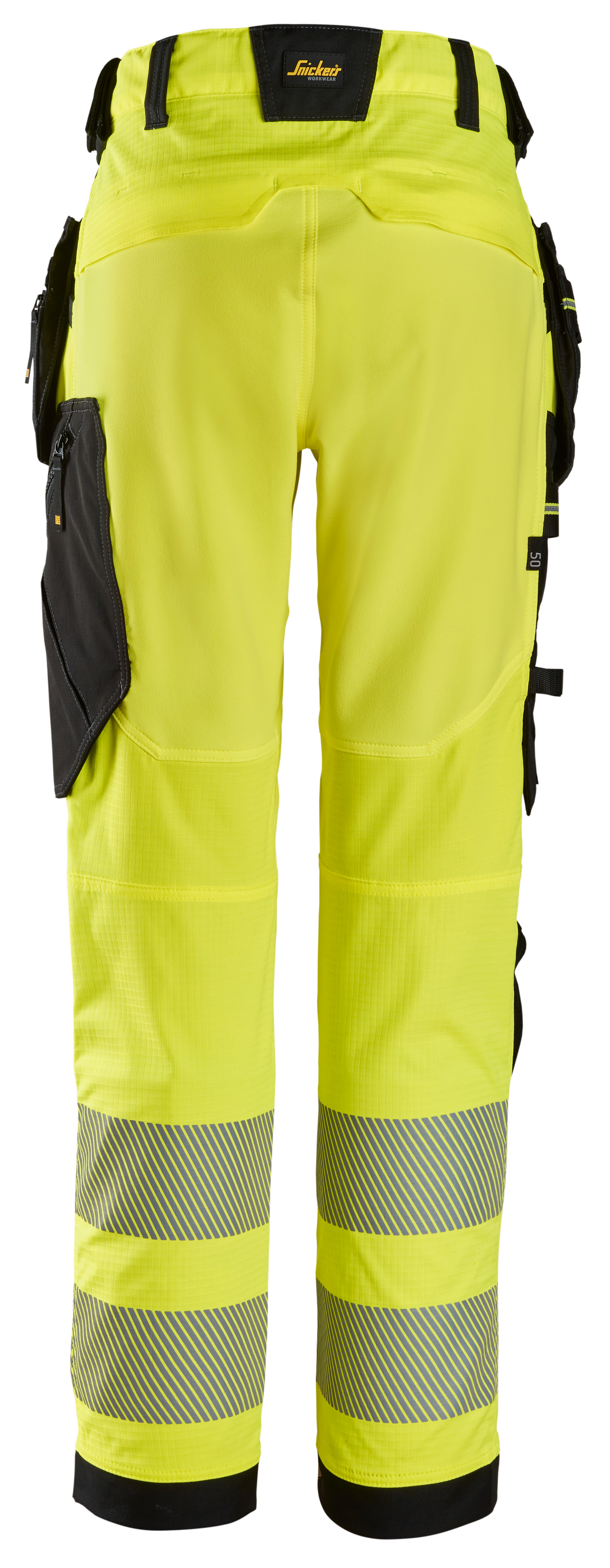BYXA SNICKERS WORKWEAR 6943 STR VARSEL KL 2 108, VARSELGUL/SVART