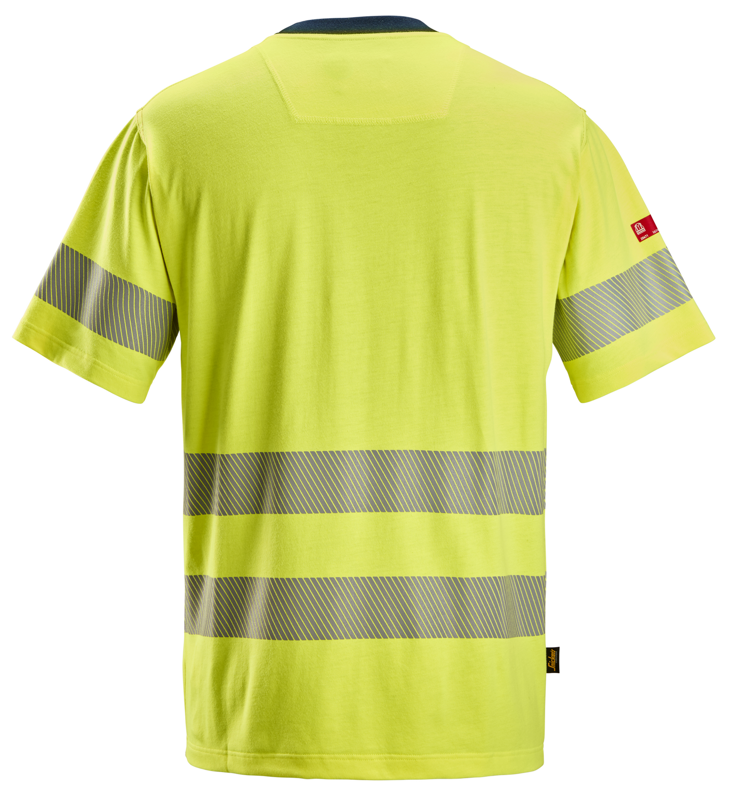 T-SHIRT PW HV KL2 VARSELGUL/MARIN STL XS