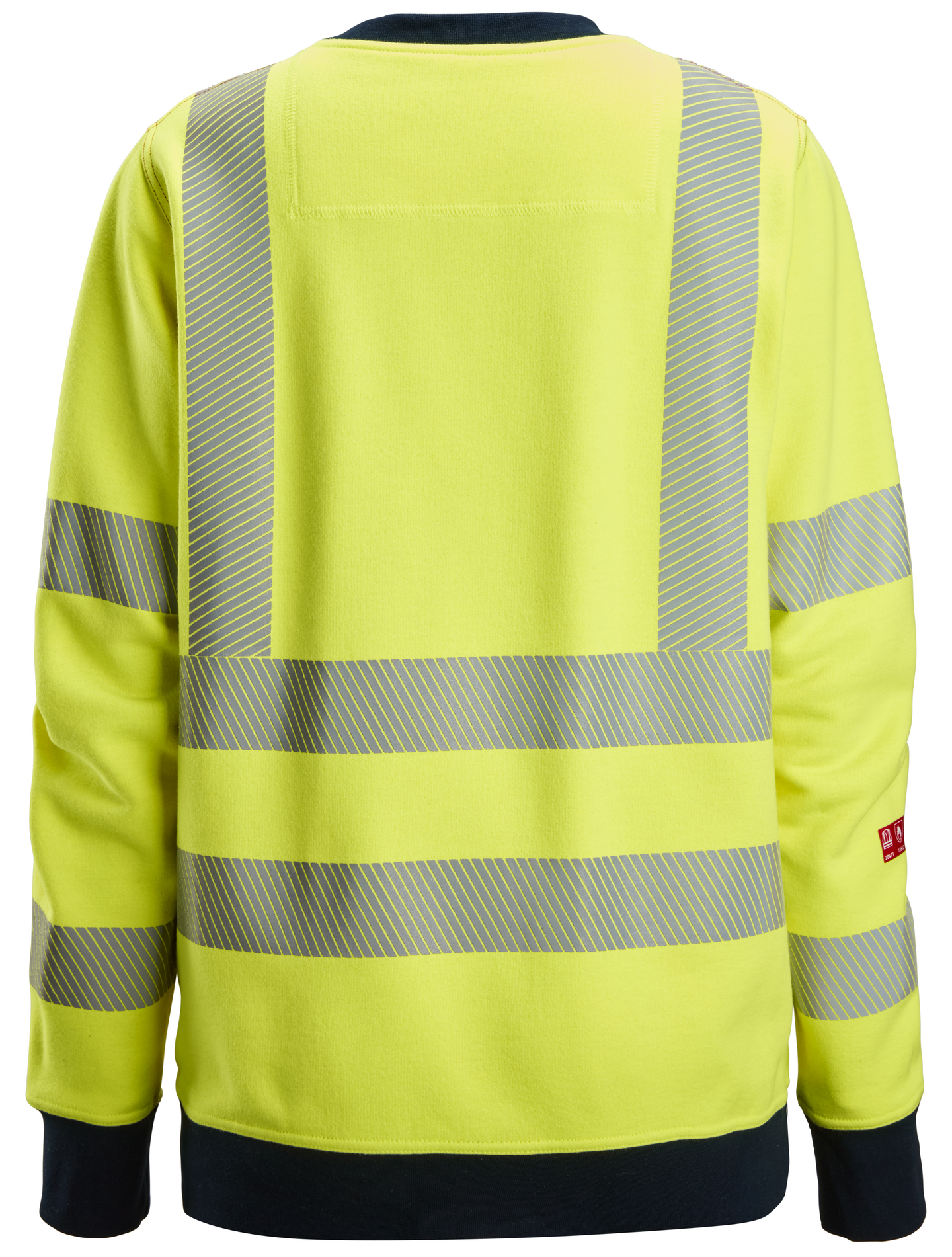 SWEATSHIRT DAM PW HV KL3 VARSELGUL/MARIN STL XS
