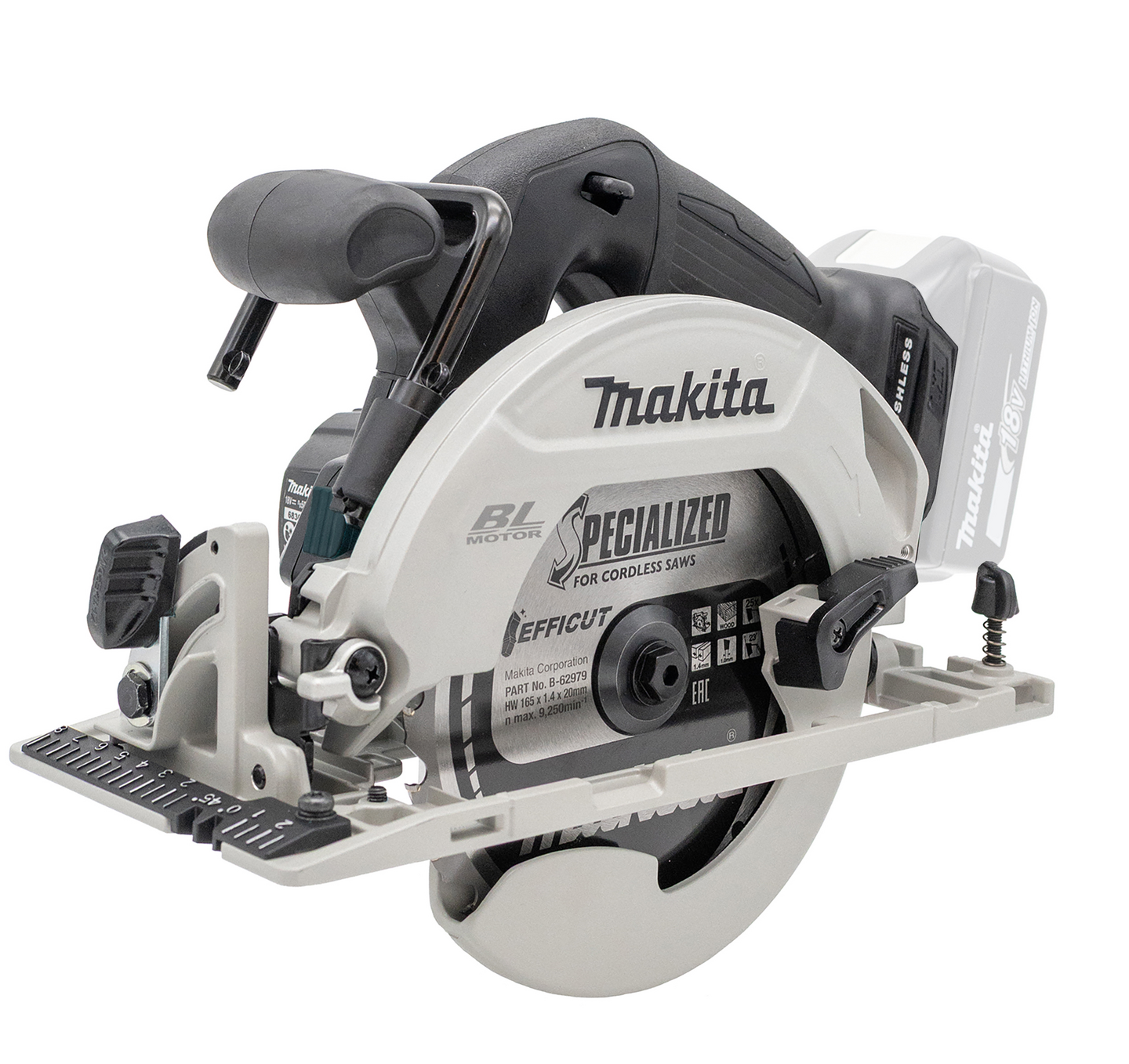 Akkupyörösaha Makita DHS680ZB 18V LXT musta runko