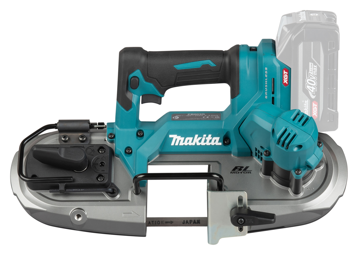 Akkuvannesaha Makita PB003GZ 40V XGT runko
