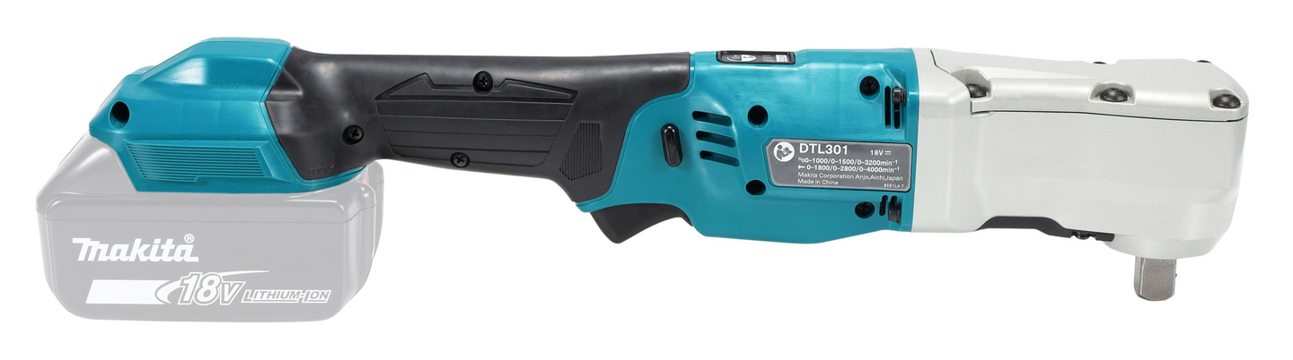 Iskevä akkukulmamutterinväännin Makita DTL301Z 18V LXT runko