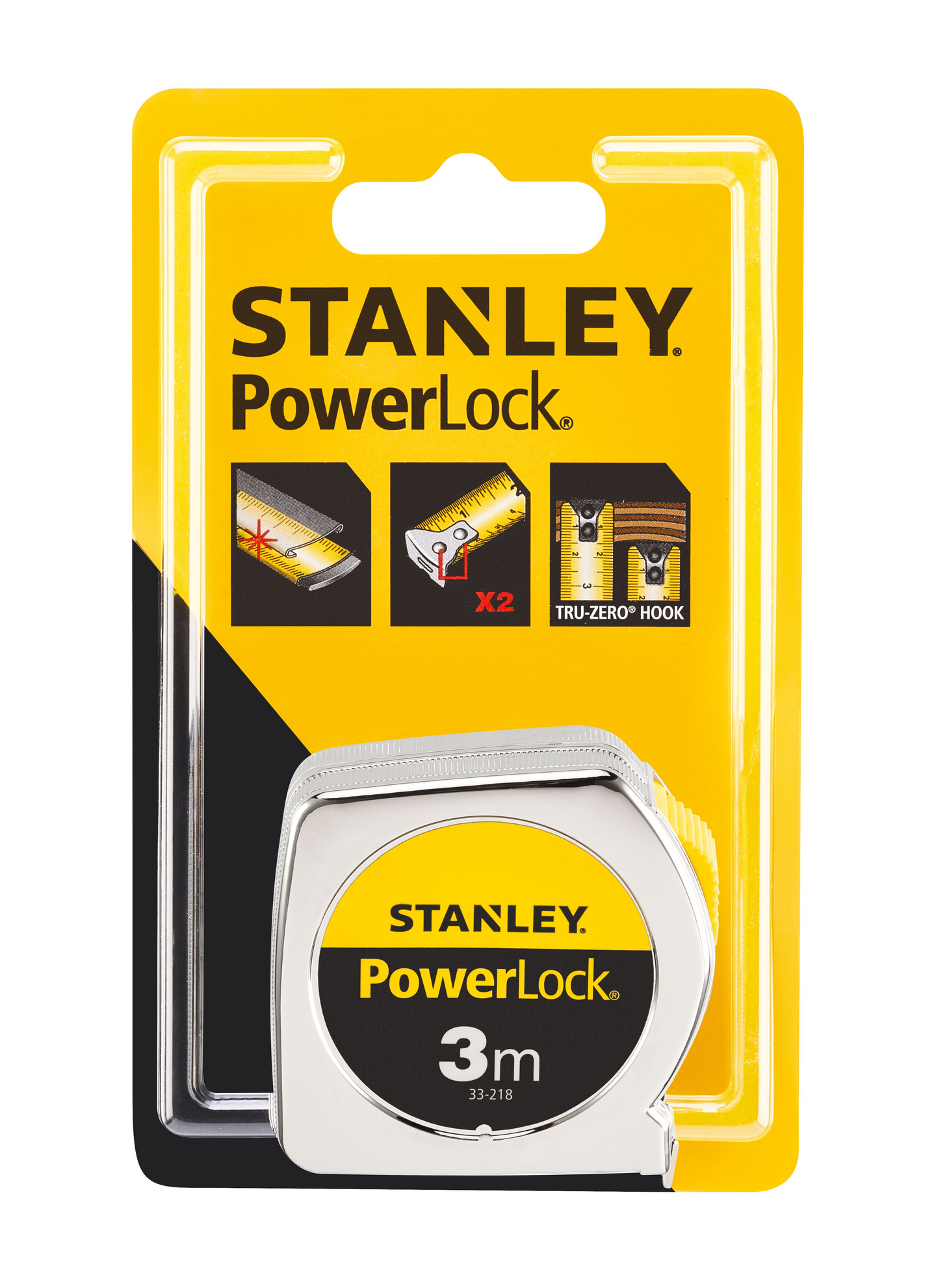 MÅLEBÅND KORT POWERLOCK 3M 0-33-218