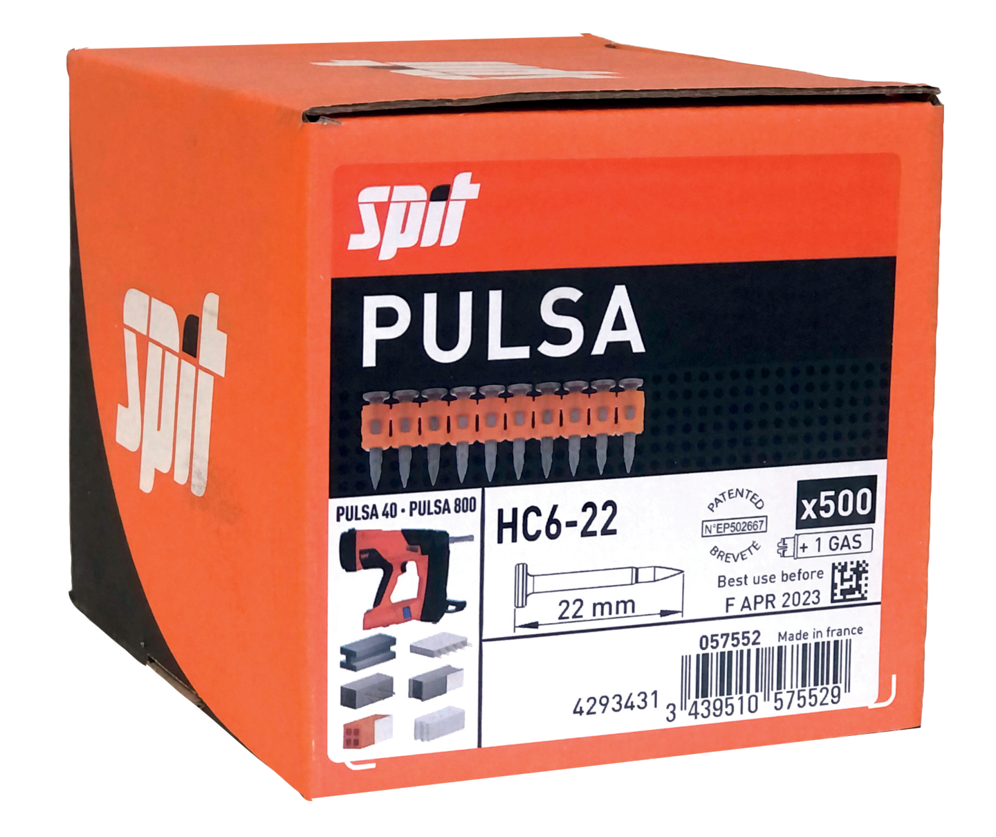 Konenaula Pulsa be/ter HC6-22mm mz 500kpl + 1kaasu
