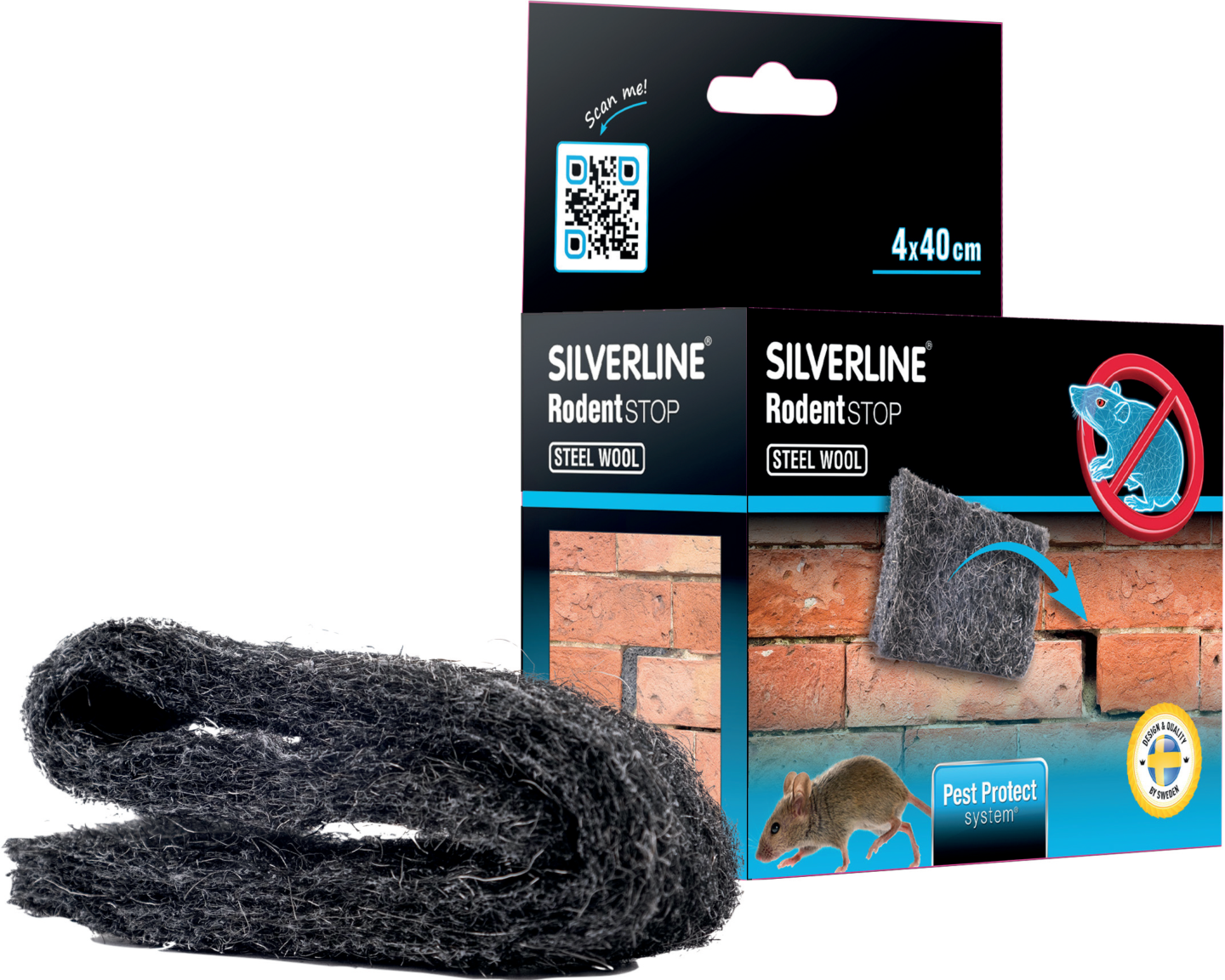 TÄTNING SILVERLINE STÅLULL MUS&RÅTTA
