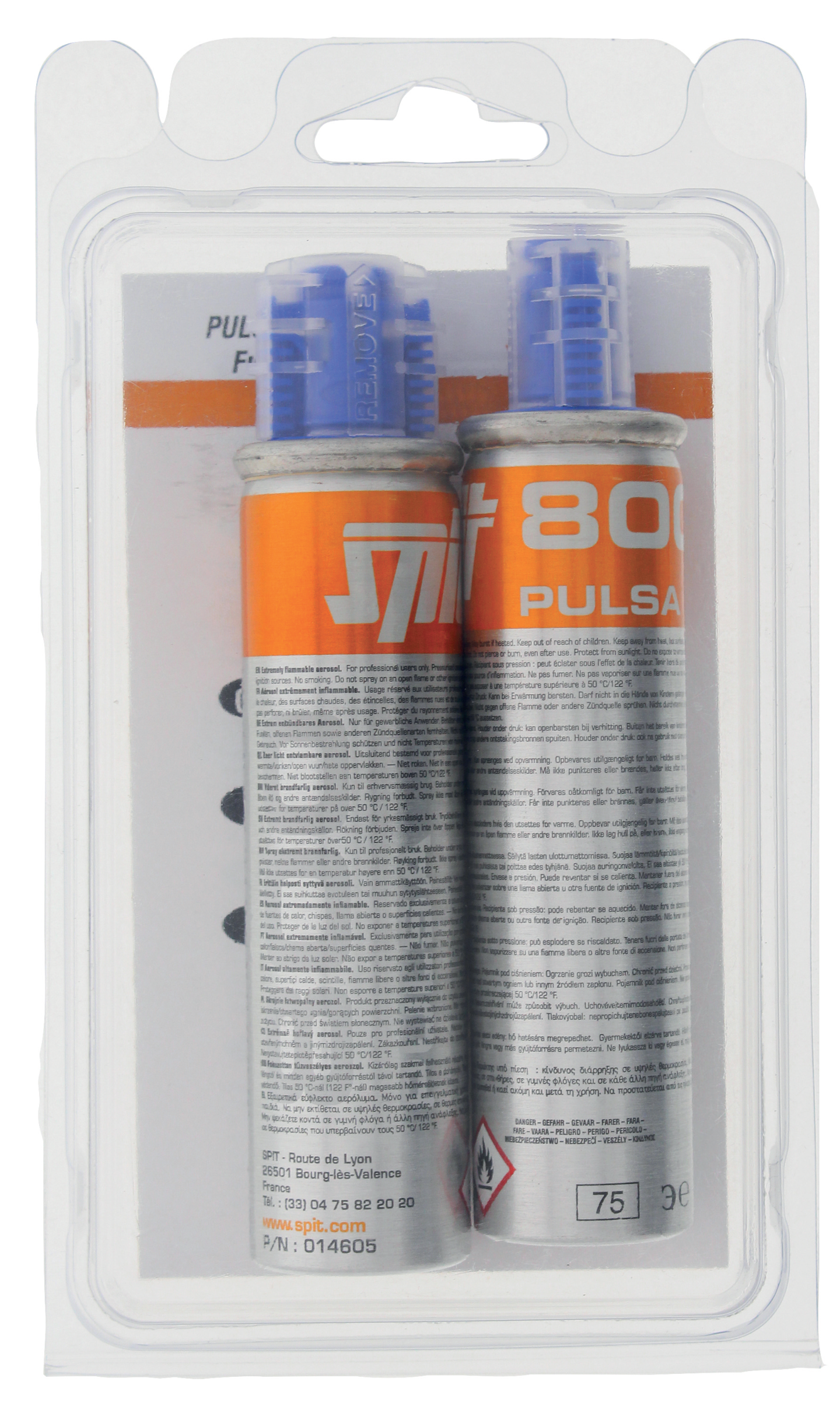 Kaasupatruuna Pulsa 40/800 (2kpl/pak)