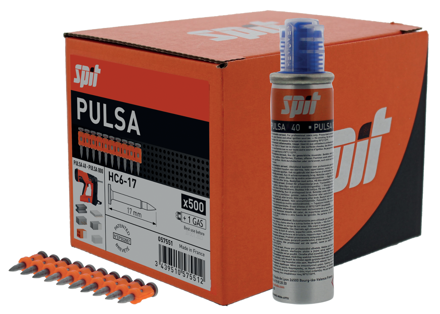 Konenaula Pulsa be/ter HC6-17mm mz 500kpl + 1kaasu