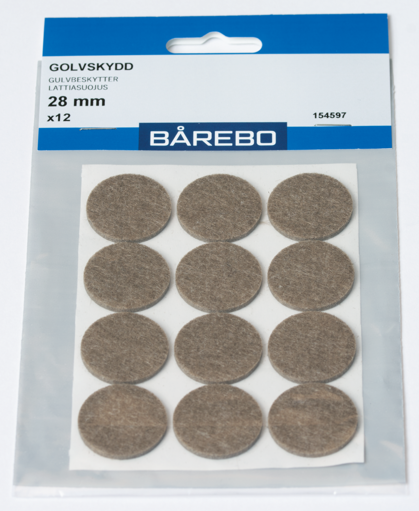 FILTTASS BÅREBO BRUN SJÄLVHÄ 28MM 12ST SB
