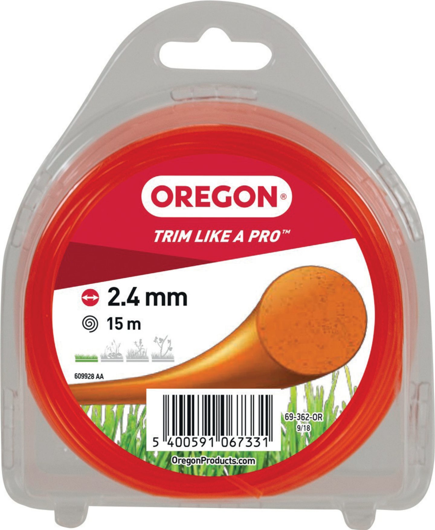 Siima Oregon oranssi 2,4mm 15m