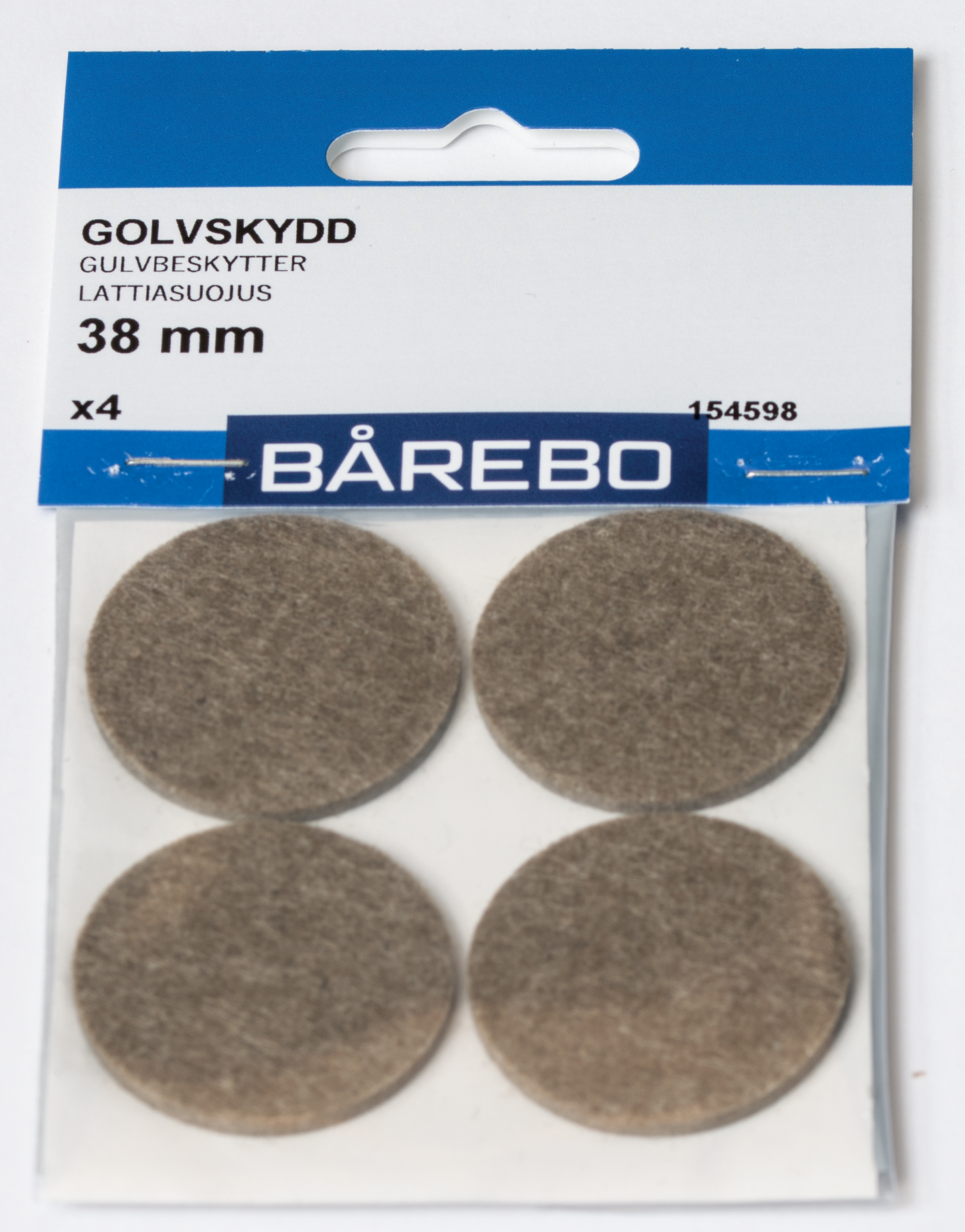FILTTASS BÅREBO BRUN SJÄLVHÄ 38MM 4ST SB