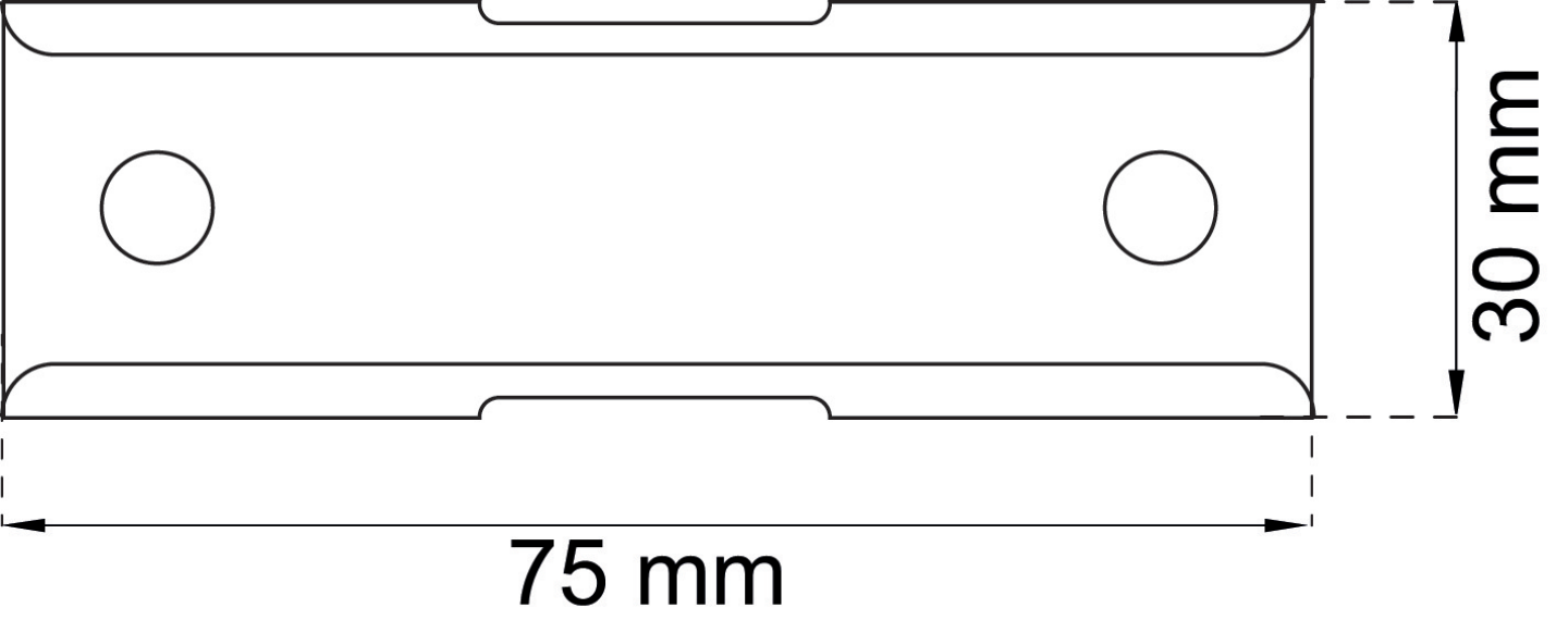 REFORMBESLAG BÅREBO VIT 75MM 2P