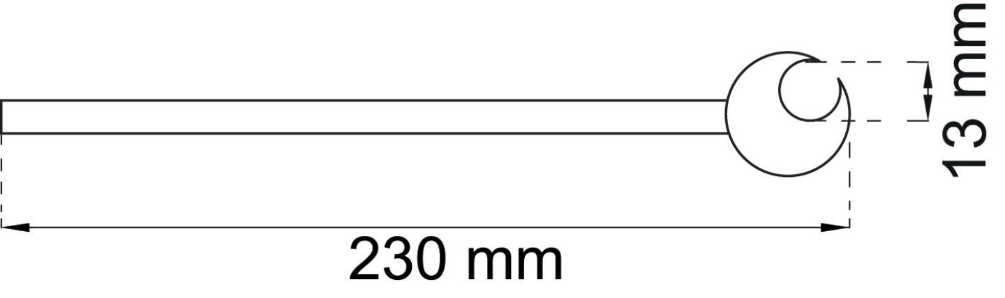 GÅNGJÄRNSRIKTARE NR 3 12MM BÅREBO
