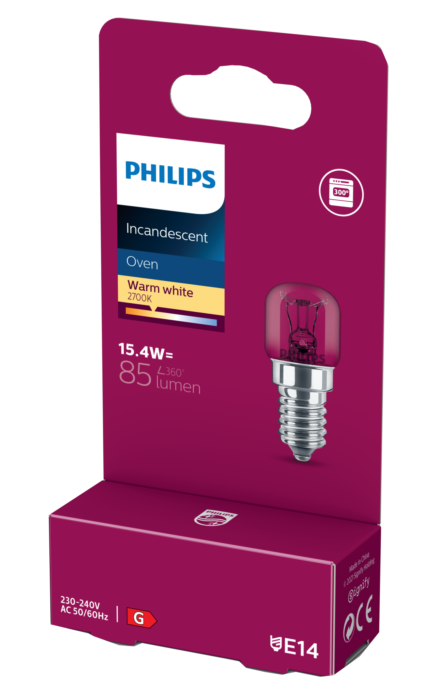 UGNSLAMPA PHILIPS 15.4W E14