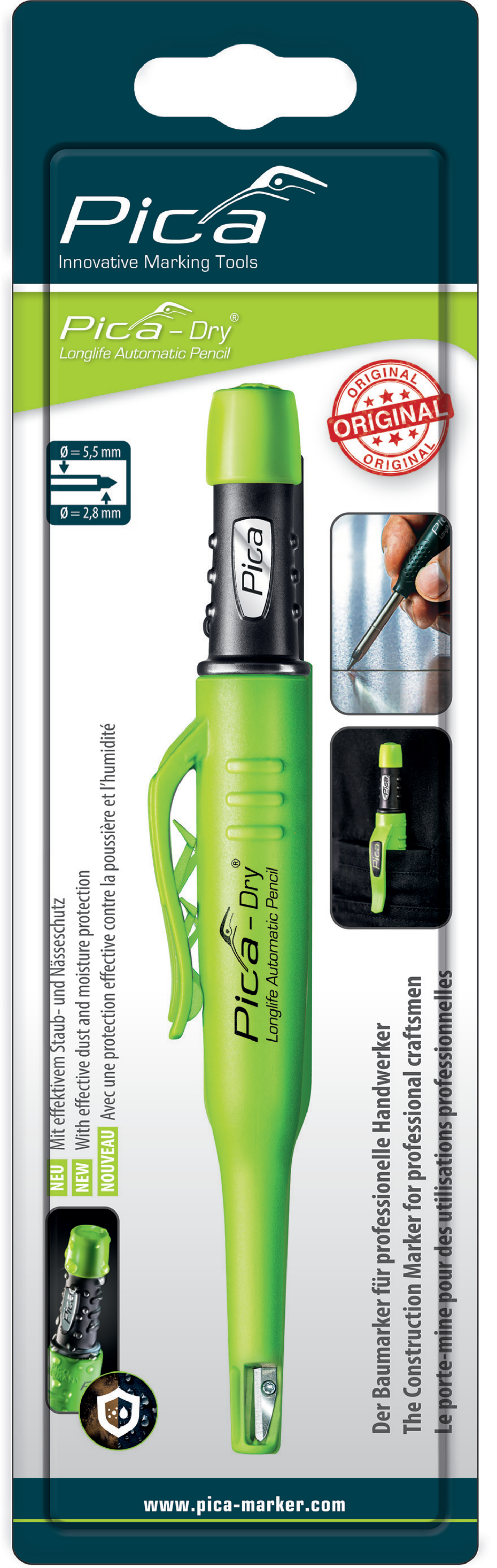 STIFTPENNA PICA BIG-DRY GRAPHITE SB