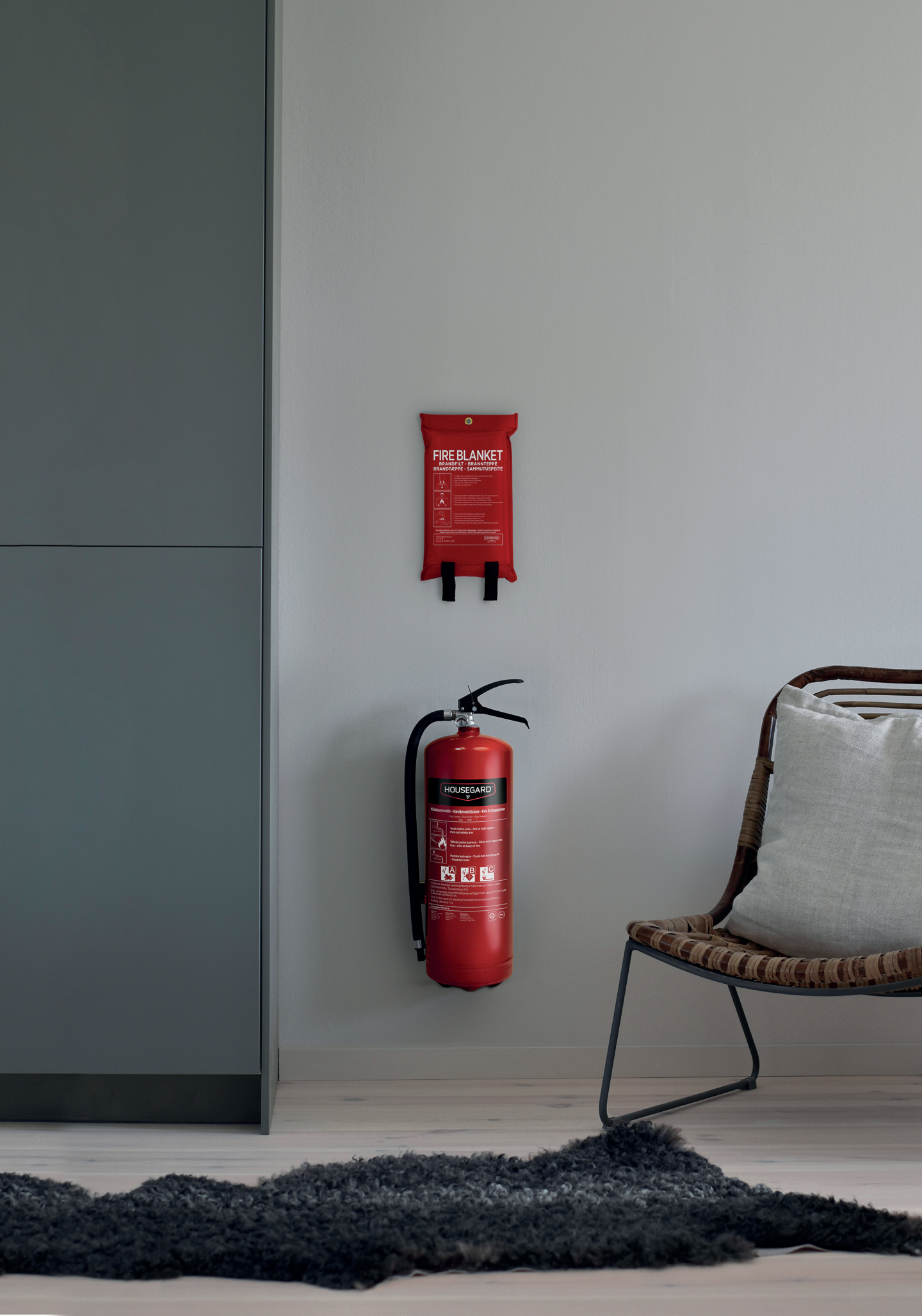 BRANDFILT RÖD 120X180 HOUSEGARD