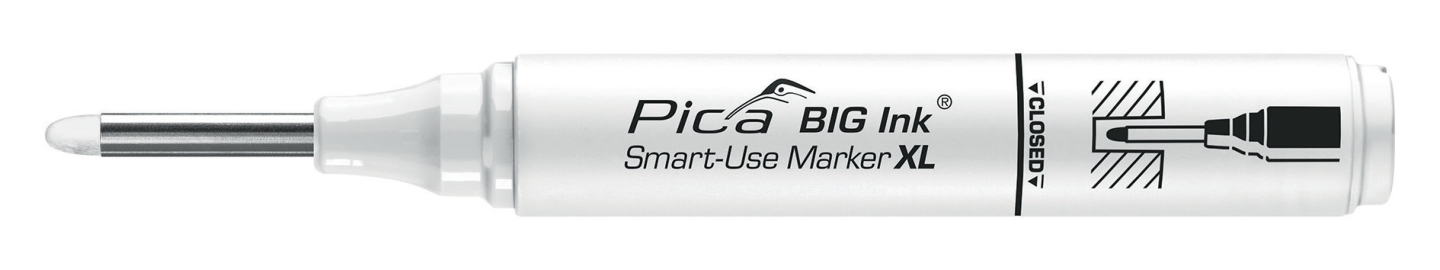 DJUPHÅLSMÄRKARE PICA BIG INK VIT