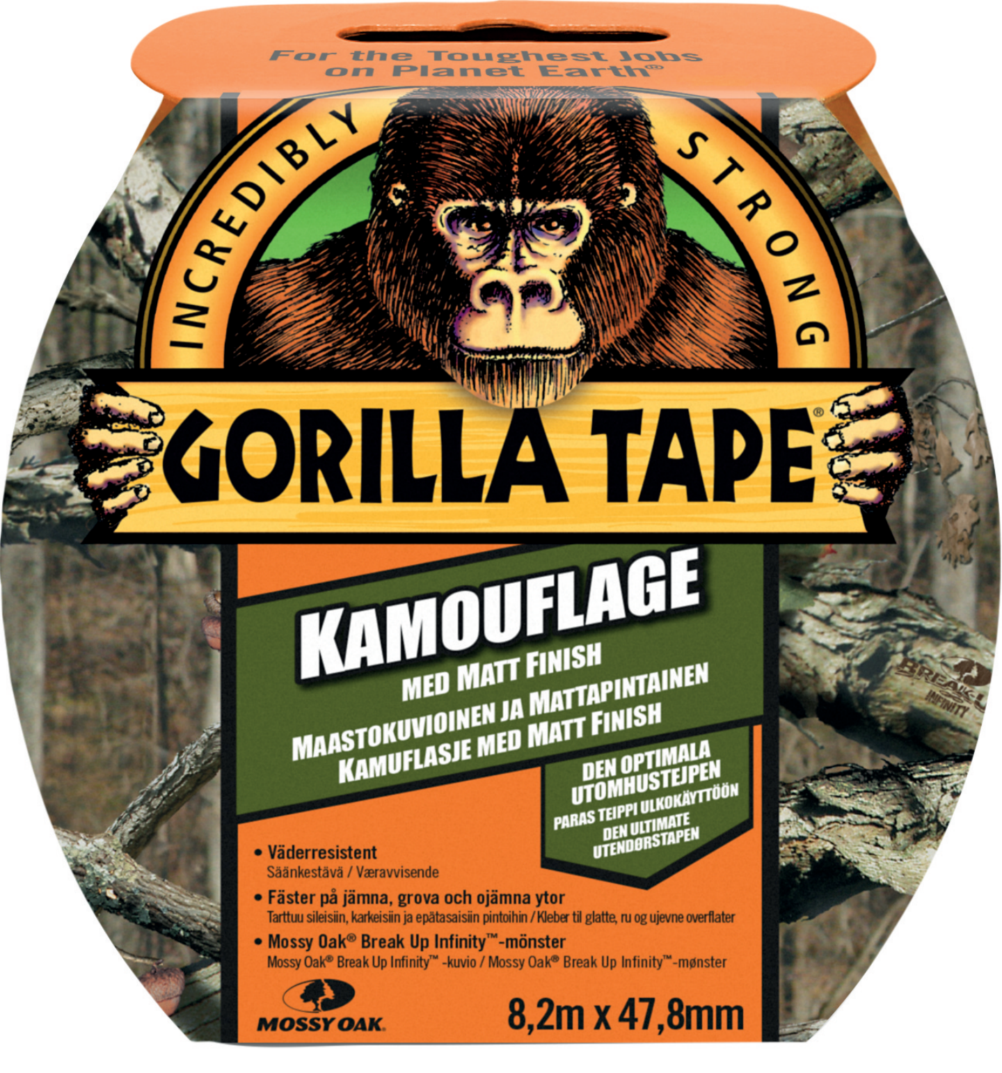 VÄVTEJP GORILLA CAMO 48MMX8,2M