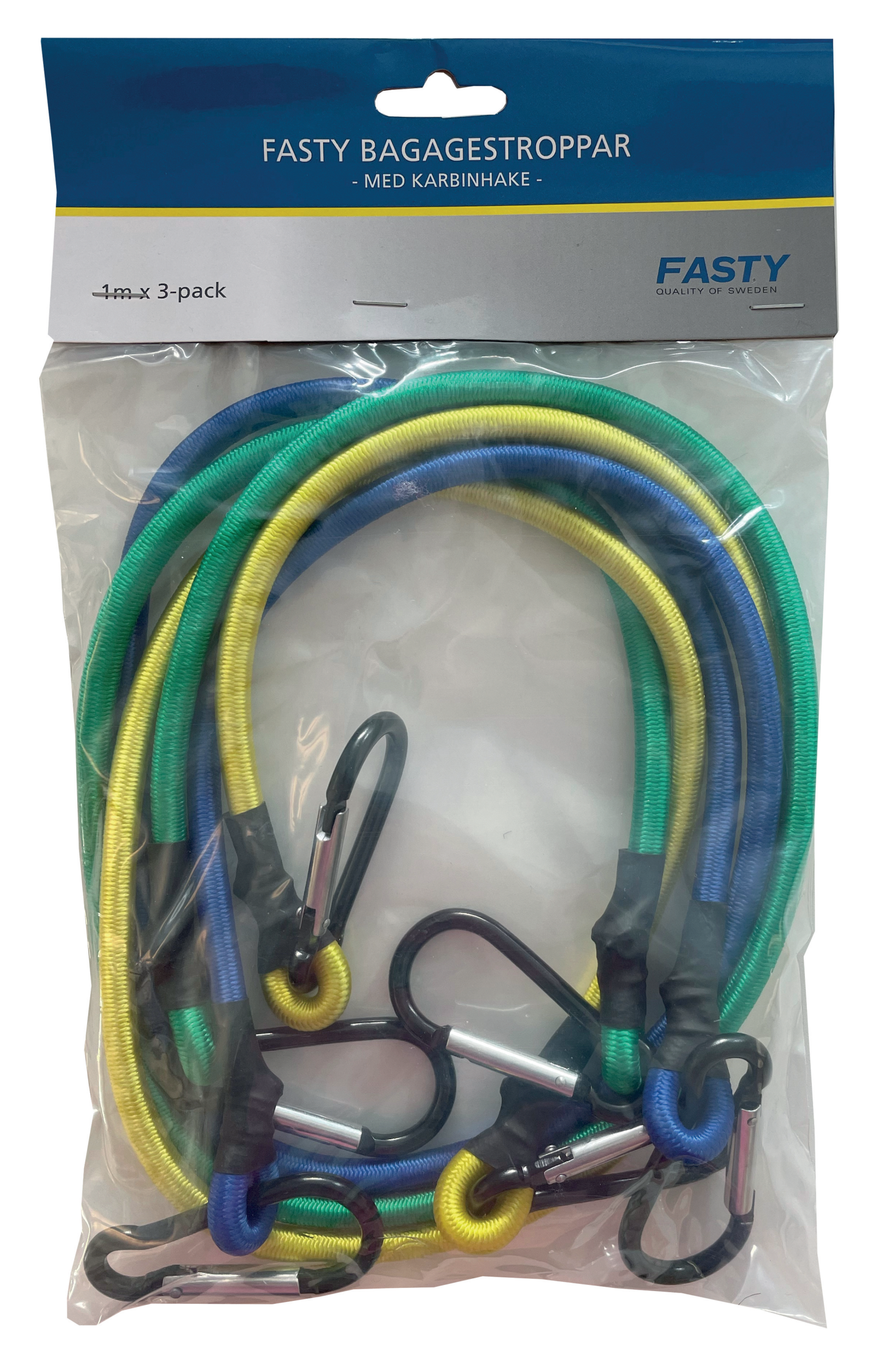 BAGAGESTROPP FASTY KARBINH 8MM 1M, 3ST