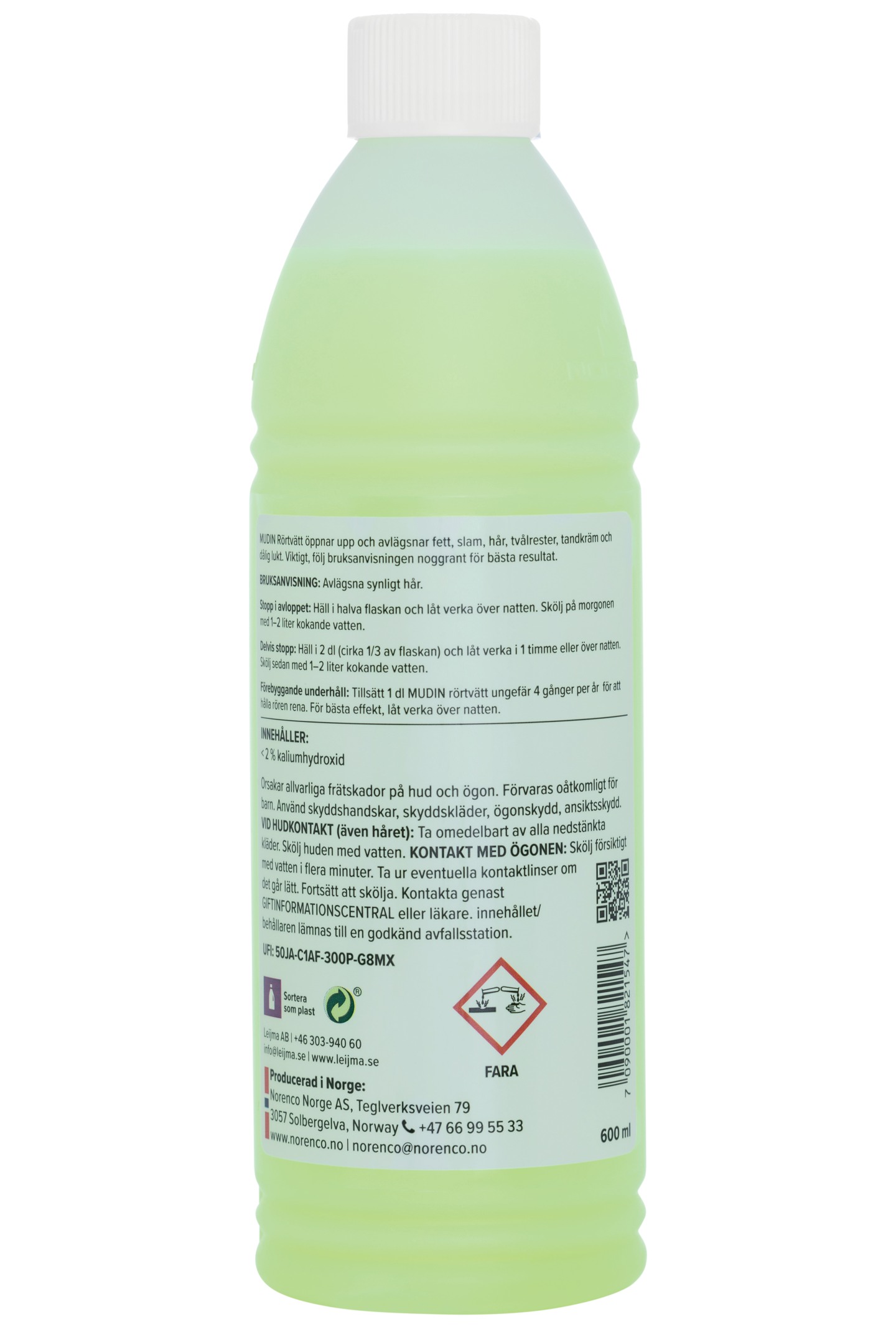 RÖRTVÄTT NORENCO MUDIN 600ML