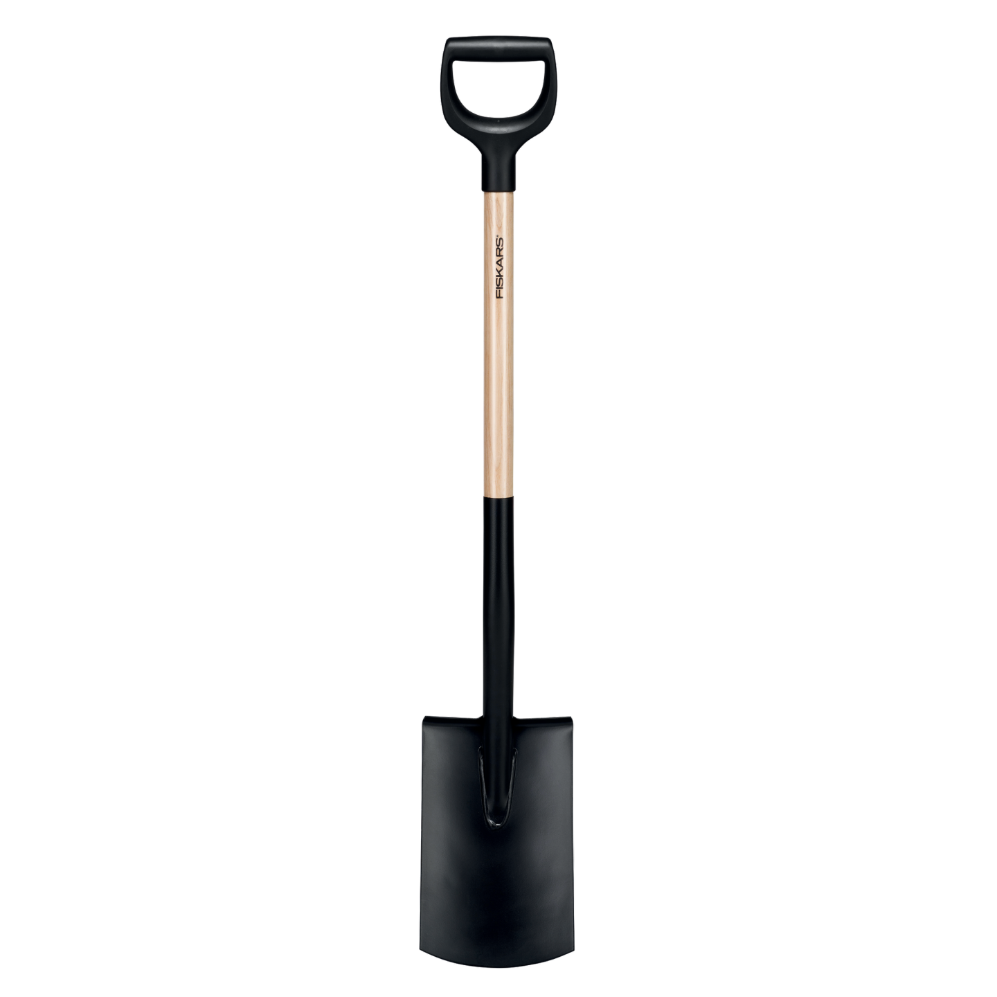 SPADE FISKARS SOLID HALVRUND TRÄ
