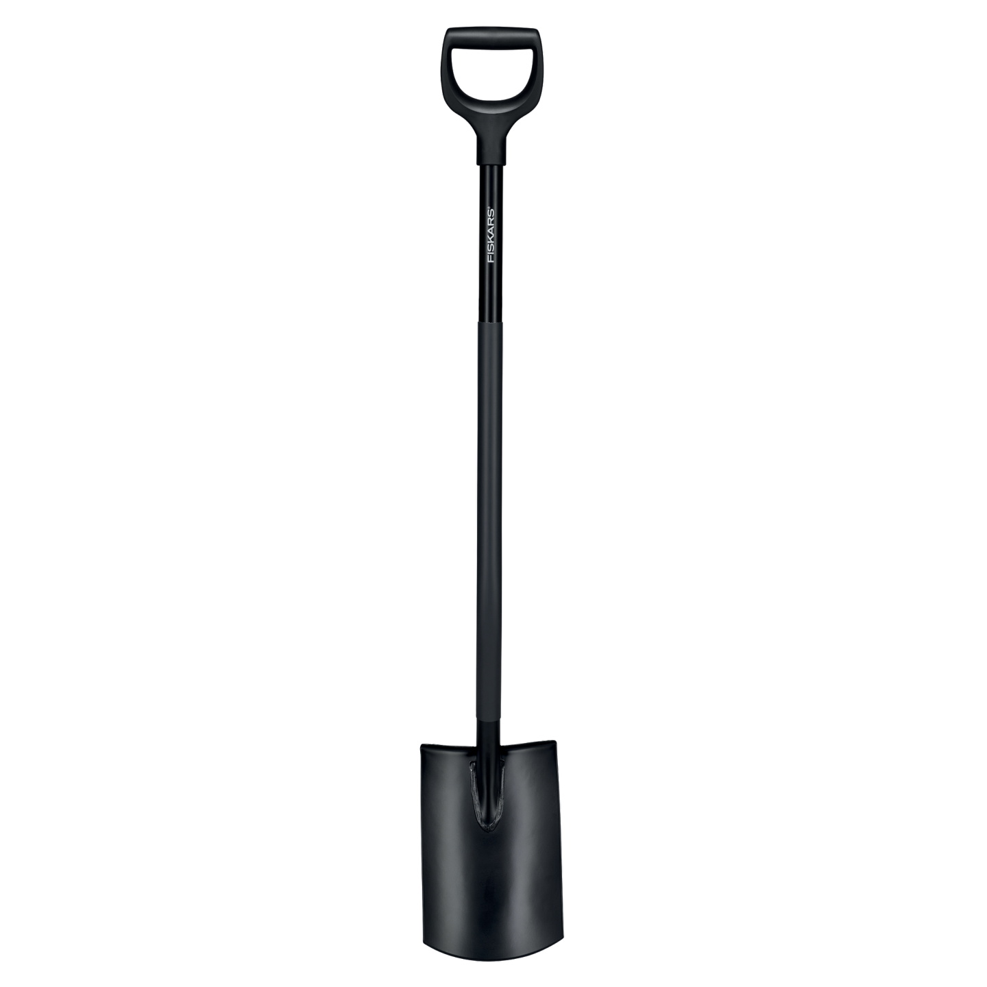 SPADE FISKARS COMFORT HALVRUND SVART